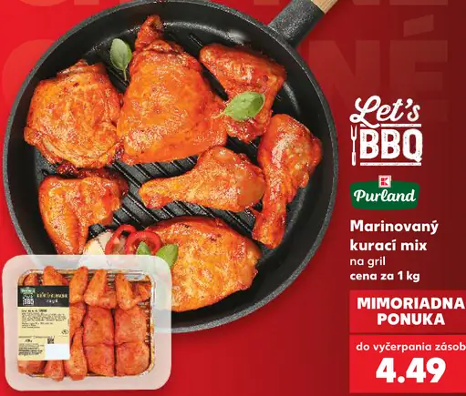 Pureland marinovaný kurací mix na gril