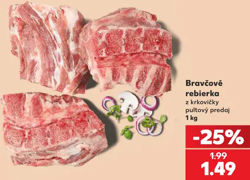 Bravčové rebrie z krkovičky