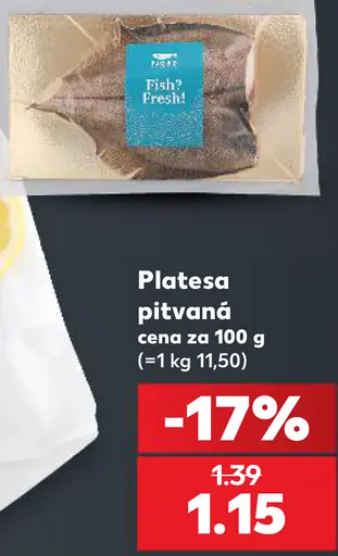 Fish Fresh platesa, pitvaná