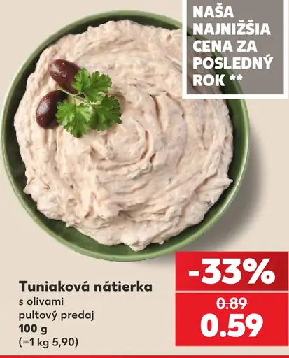 Tuniaková nátierka s olivami