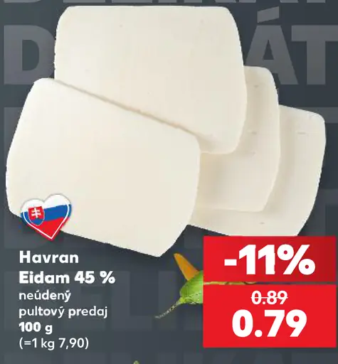 Havran Eidam 45% neúdený