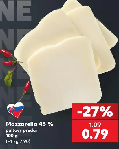 Mozzarella 45 %