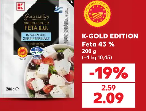 K-Gold Edition syr Feta 43 %