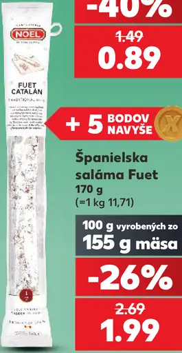 Noel Španielska saláma Fuet