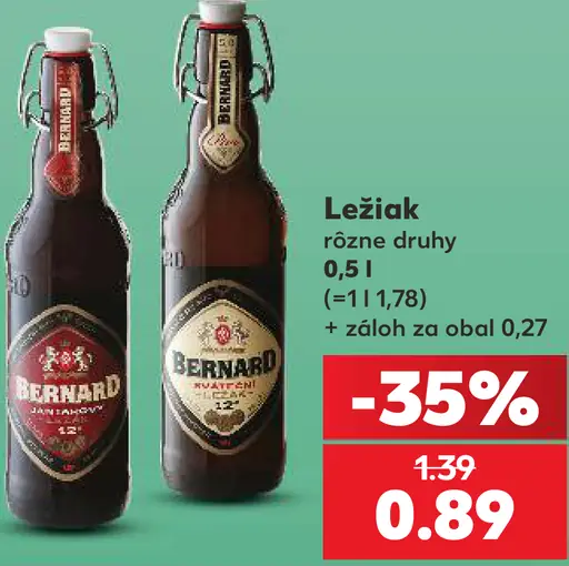 Bernard ležiak, rôzne druhy