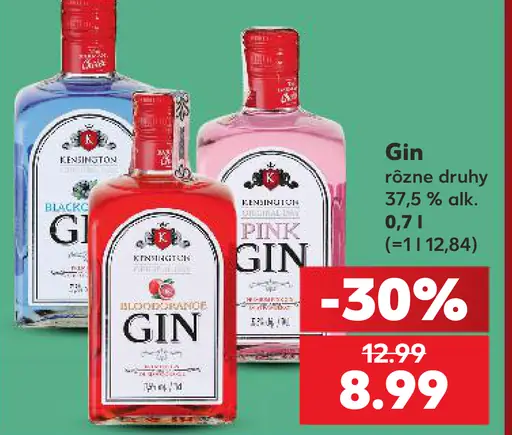 Kensington Gin rôzne druhy