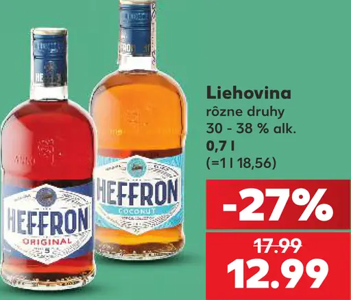 Heffron liehovina, rôzne druhy