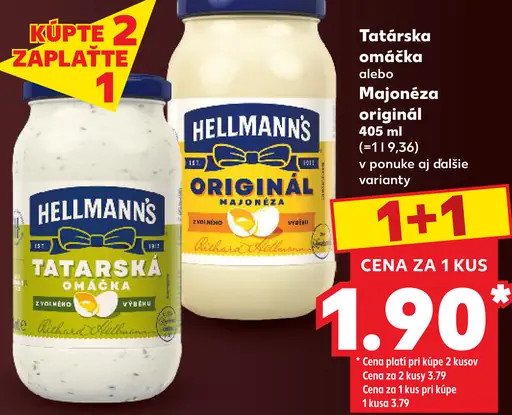 Hellmann's Tatárska omáčka delikátna