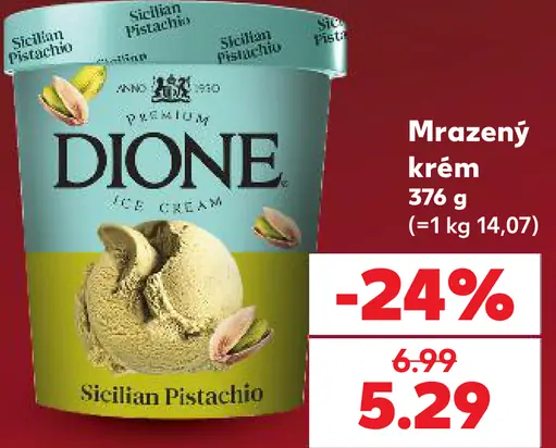 Dione Sicilian Pistachio mrazený krém