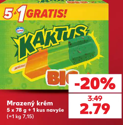 Kaktus Big mrazený krém