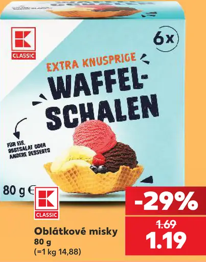 K-Classic oblátkové misky