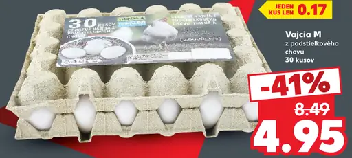 Vajcia M zo podstielkového chovu