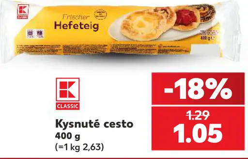 K-Classic kysnuté cesto