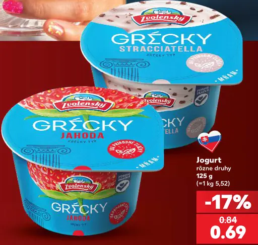 Zvolenský Grécky jogurt Stracciatella