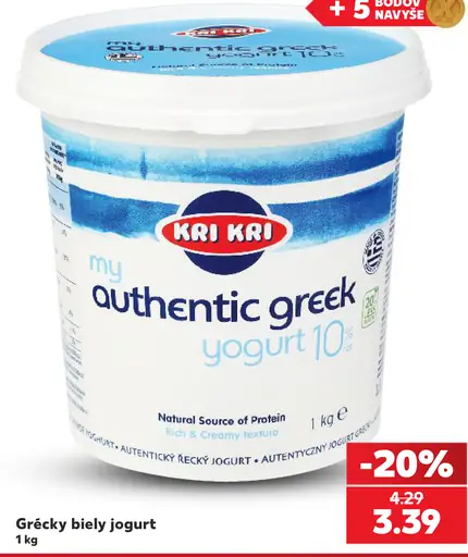 Kri Kri grécky biely jogurt 10 %