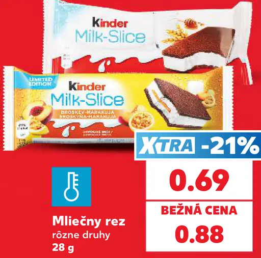 Kinder Milk-Slice Mliečny rez