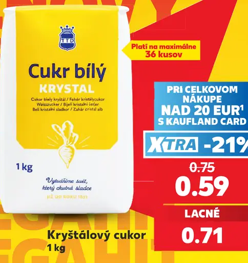 TTD kryštálový biely cukor