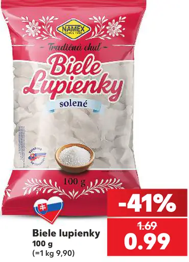 Namex Biele lupienky solené