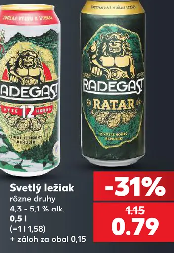 Radegast Ryze 12 hořká plechovka