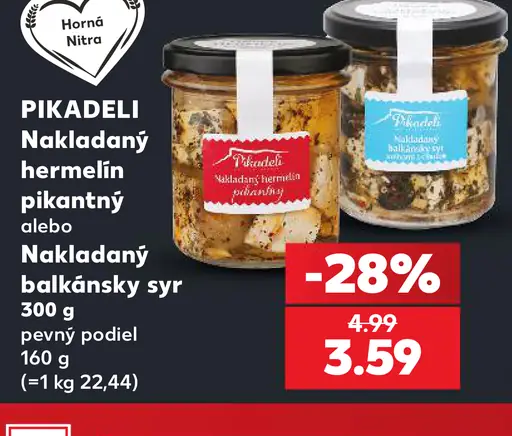Pikadeli Nakladaný hermelín pikantný alebo Nakladaný balkánsky syr
