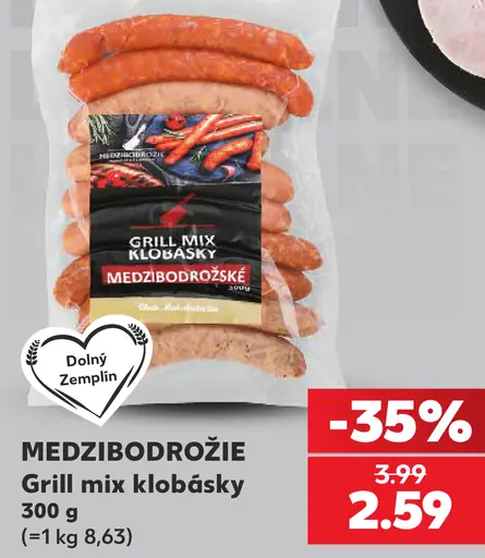 Medzibodrožie Grill mix klobásky