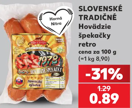 Horná Nitra Špekačky retro