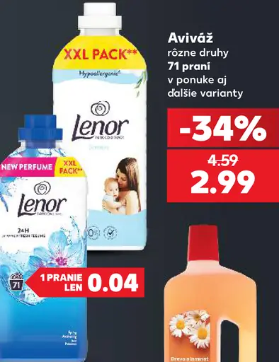 Lenor aviváž rôzne druhy