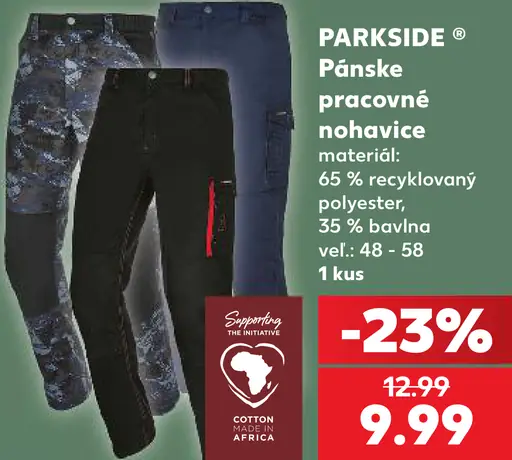 Parkside Pracovné nohavice
