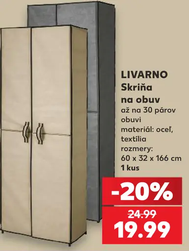 Livarno skriňa na obuv