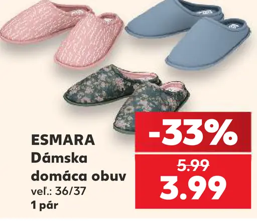 Esmara dámska domáca obuv