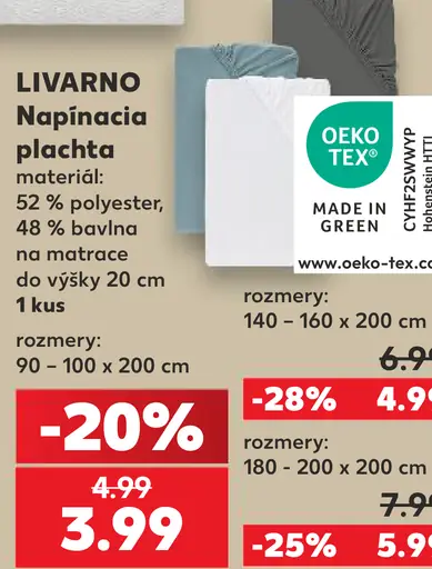 LIVARNO napínacia plachta, veľkosť B 140–160 × 200 cm