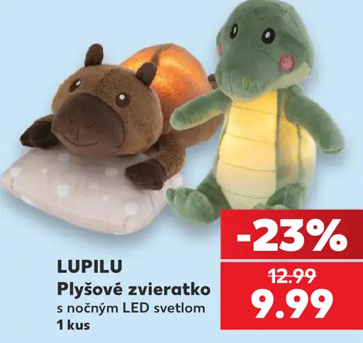 Lupilu plyšové zvieratko s nočným LED svetlom