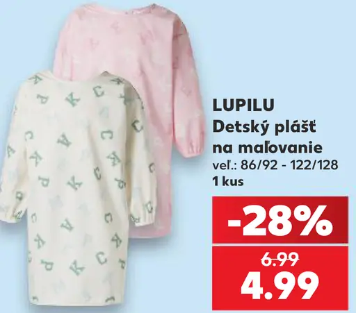 Lupilu detský plášť na maľovanie