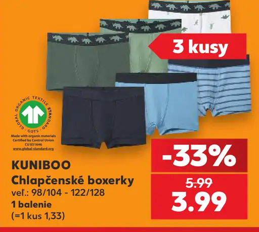 Kuniboo chlapčenské boxerky