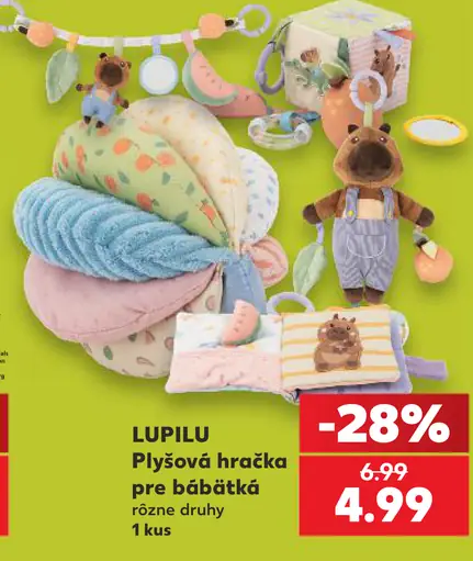 Lupilu plyšová hračka pre bábätká, rôzne druhy
