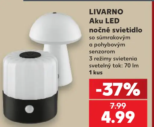 Livarno Aku LED nočné svietidlo so súmrakovým a pohybovým senzorom, 3 režimy svietenia
