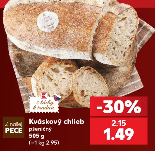 Kváskový pšeničný chlieb