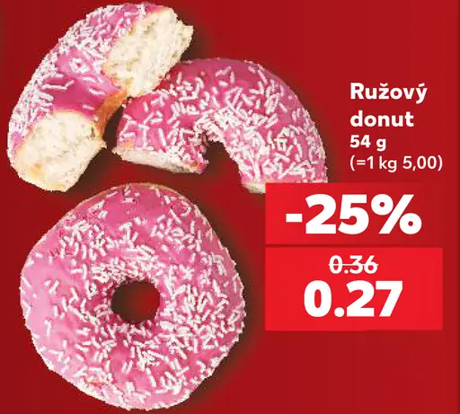 Ružový donut
