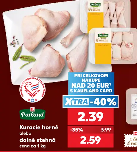 Pureland kuracie horné alebo dolné stehná