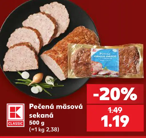 K-Classic Pečená mäsová sekaná