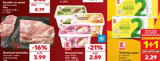 Bravčová krkovička bez kosti v celku