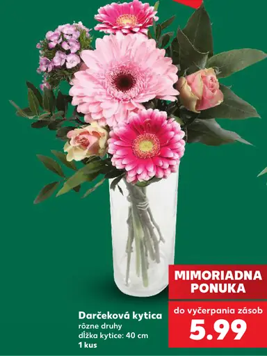 Darčeková kytica, dĺžka kytice 40 cm