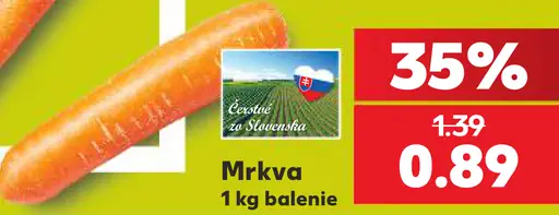 Čerstvé zo Slovenska mrkva