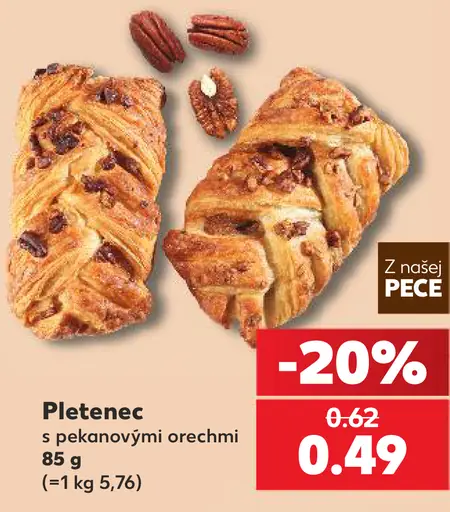 Pletenec s pekanovými orechmi