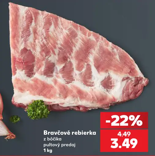 Bravčové rebierka z bočka