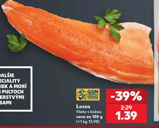 Nórsky losos filet s kožou