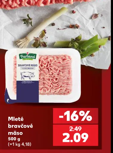 Pureland mleté bravčové mäso