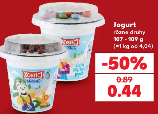 Jogurt Kostíci rôzne druhy
