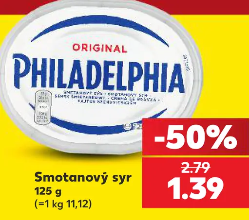 Philadelphia smotanový syr Original