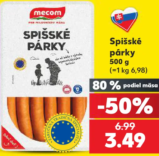 Mecom Spišské párky